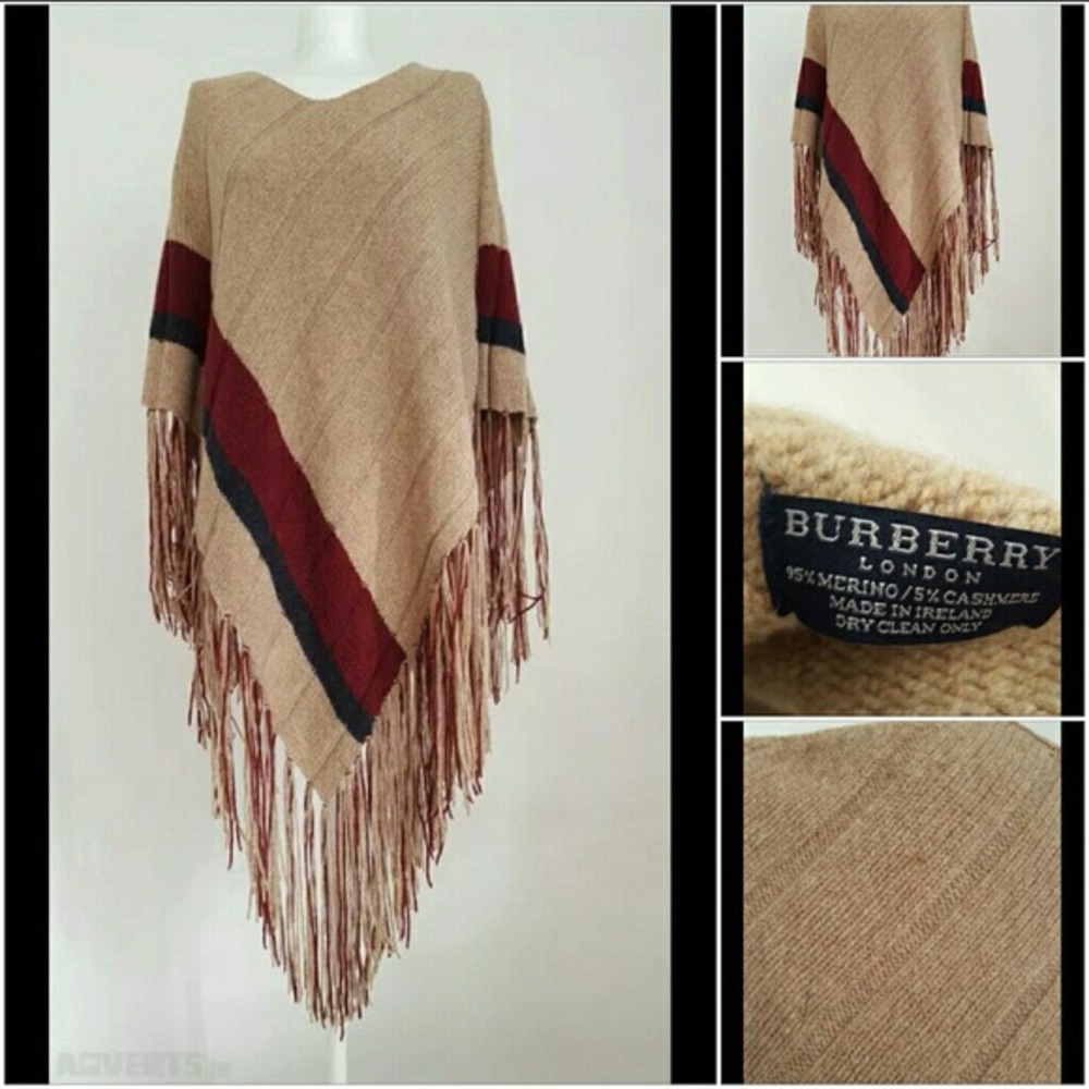 Vintage Burberry Poncho
